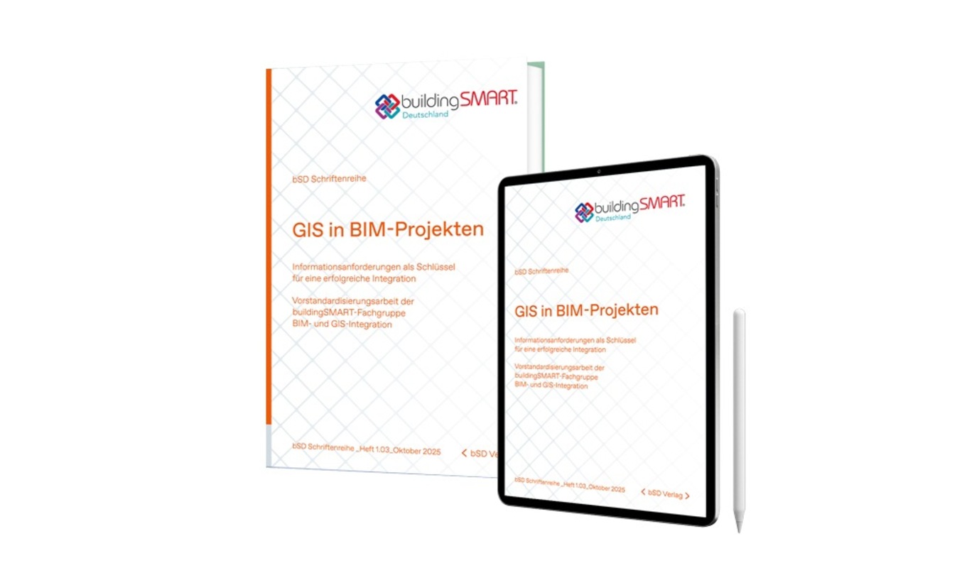 Cover der Publikation "GIS in BIM-Projekten" Bild: buildingSMART Deutschland