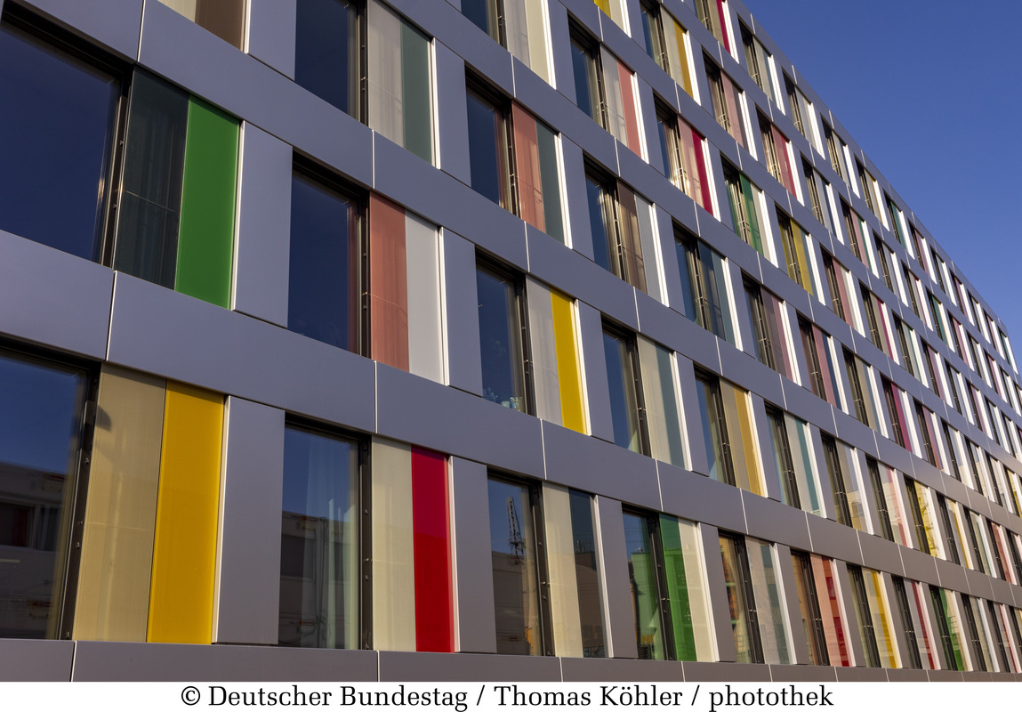 Der Luisenblock, neues Bürogebäude des Deutschen Bundestages in Holzmodulbauweise. Fotograf/in: Thomas Köhler / photothek