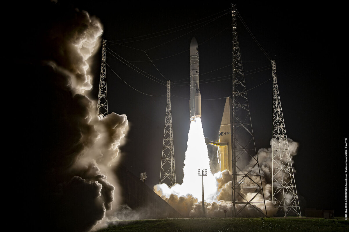 Galileo launch 14 liftoff. Bild: ESA