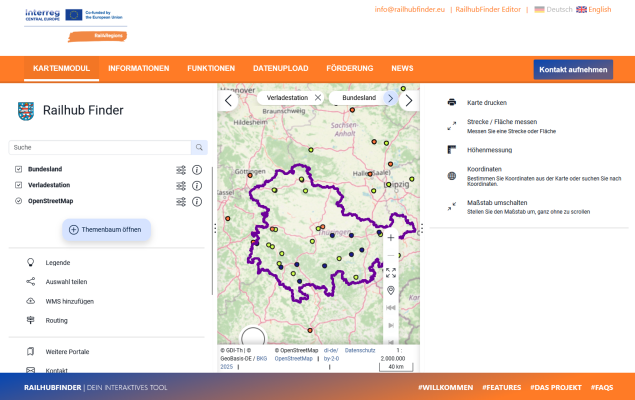 Bild: Screenshot www.railhubfinder.eu