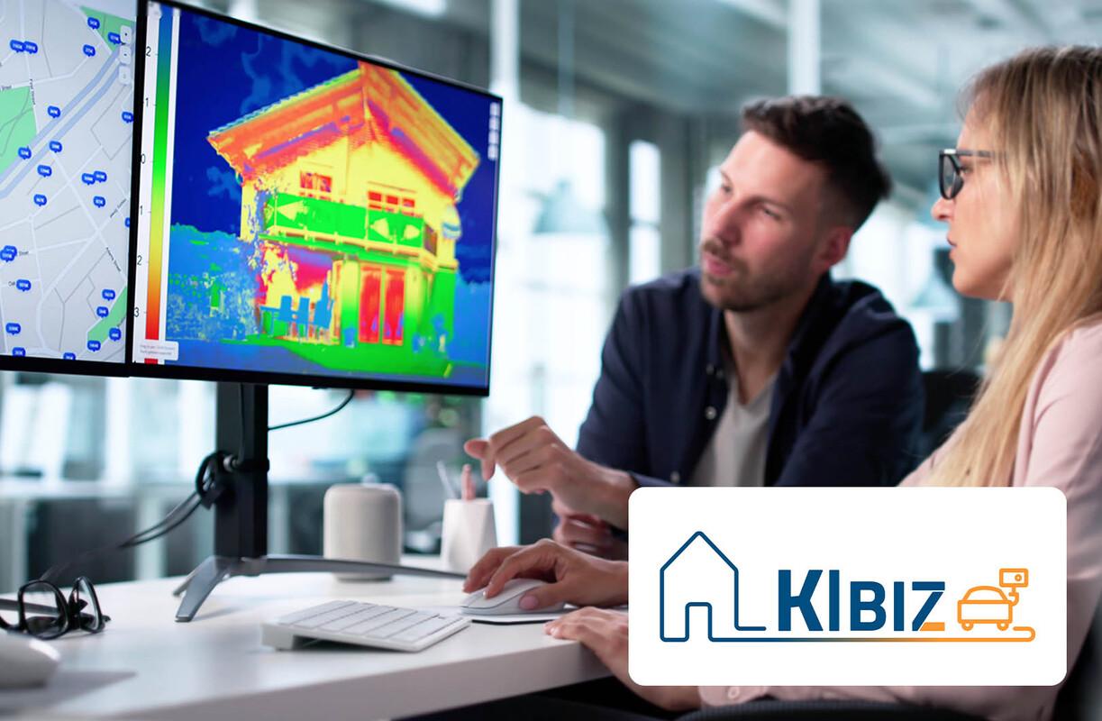 Disy leitet das vom BMFTR geförderte Forschungsprojekt KIBIZ und erforscht den Einsatz von KI-Technologien für die datengestützte kommunale Wärmeplanung. Bildrechte: Bild: Andrey Popov – iStock.com / Bearbeitung: Disy Informationssysteme GmbH